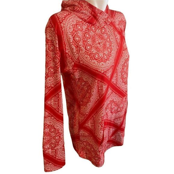 LuLaRoe Pullover Hoodie Red/White Simply Comfortable Size Small Activewear - Picture 5 of 9